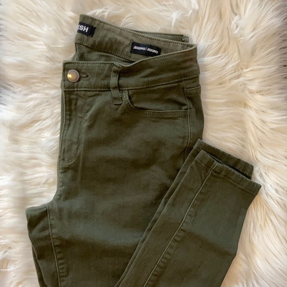 Joe Fresh Green Jeggings Stretch Denim 